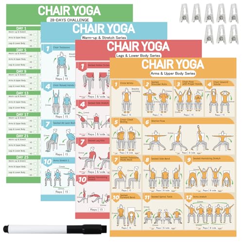 Chair Yoga Poster Set