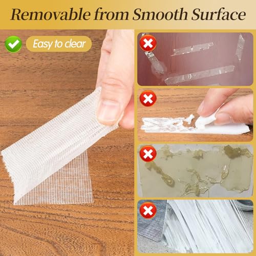 SCDZY 8 Rolls Doppelseitiges Klebeband Extrem Starkes 25mm x 5m Teppichklebeband Doppelseitig Ablösbar Verlegeband für Teppiche, Treppenstufen, Fliesen, Laminat, Wand Foto