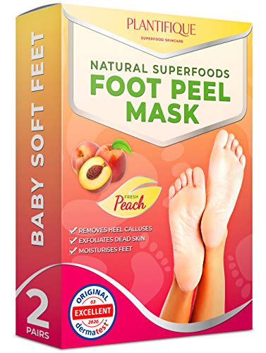 Maschera Piedi Esfoliante per Piedi Lisci come un Bambino; 2 Paia; Scrub piedi e Pelle Secca e Morta: Ripara i Talloni Ruvidi in 7 giorni; Peeling Piedi; Foot Mask Scrub; Callus Peel Maschere