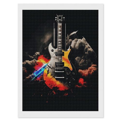 Peinture diamant musique rock pour décoration murale salon