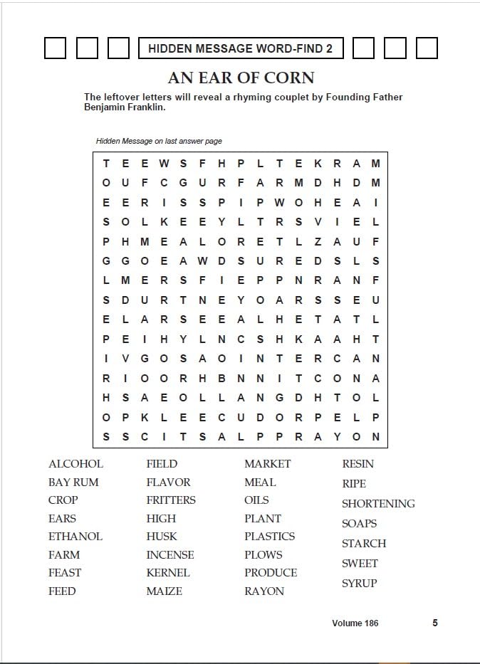 Hidden Message Word-Finds Word Search Puzzle Book image 3