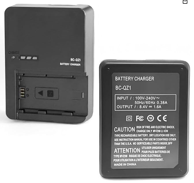 Buy BC-QZ1 Battery Charger Compatible with Sony NP-FZ100 Z-Series