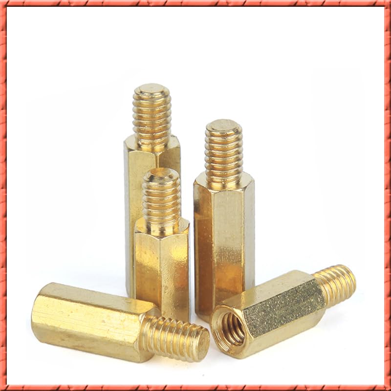 100 teile/los M3 * L + 2,5/3/4/5 Messing säule schraube einzigen kopf hex gehäuse kupfer mainboard raum abstandsbolzen(M3x18x2.5)