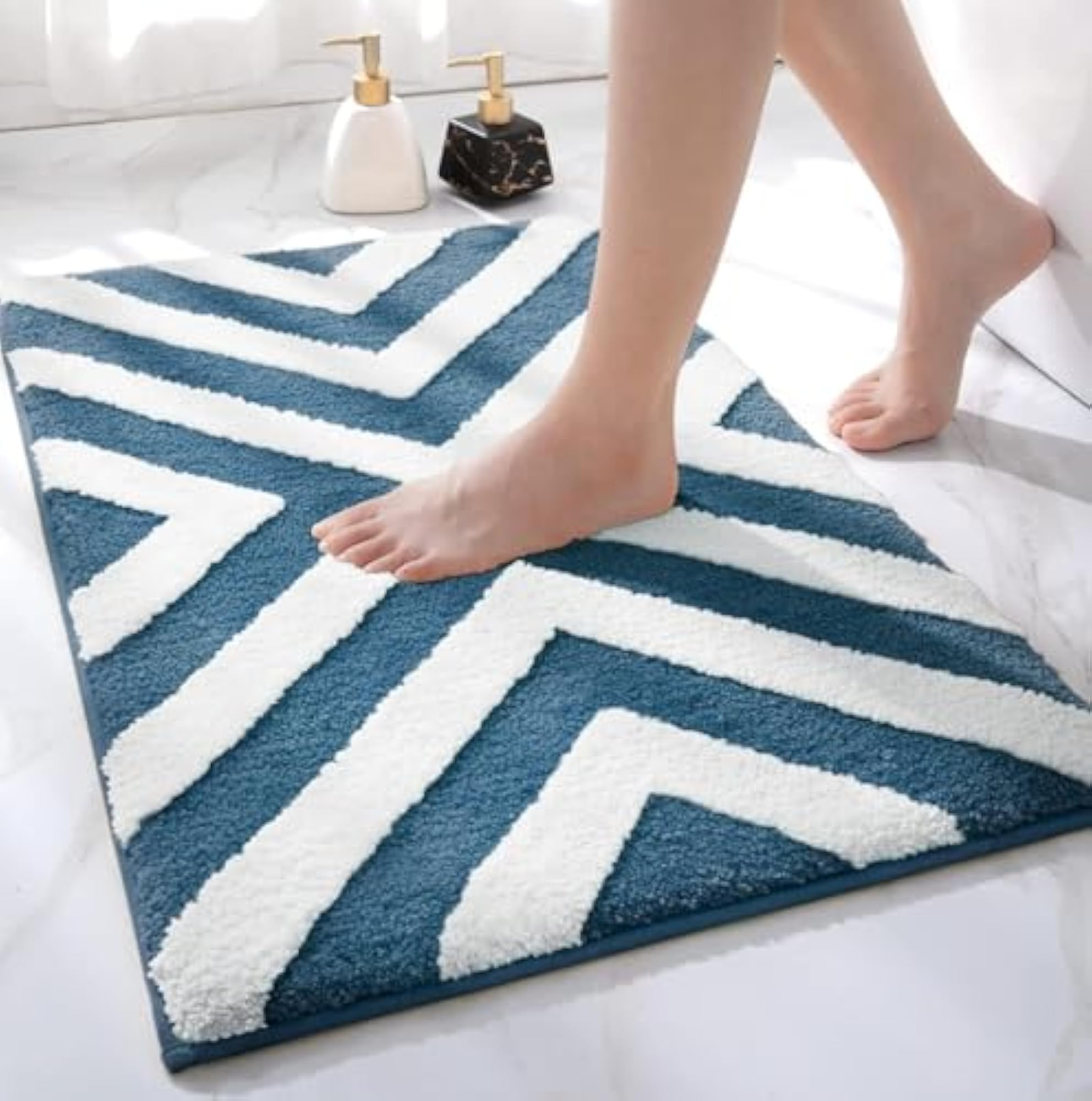 Microfiber Soft Non Slip Bath Mat for Bathroom