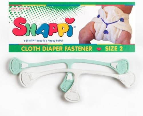 Baby Diaper Fastensers - Size 2 (Toddler) Pack Of 2 Mint Green & White Color: Toddler Sized Mint and White (Size 2), Model: