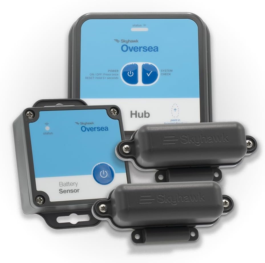 Pontoon Boat Remote Monitoring Bundle: 1 Hub + 3 Sensors
