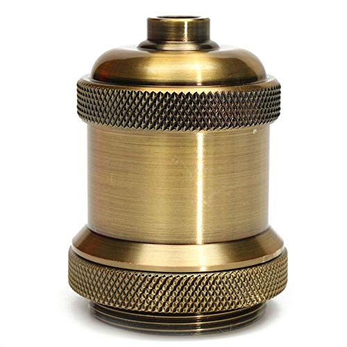 Chdhaltd E27 Light Socket,Vintage Golden Pendant Lamp Holder,Brass Light Socket Lamp Holder For Retro Edison Bulb Pendent Hanging Light Wall Scone,Maximum Wattage 250W #TOP1