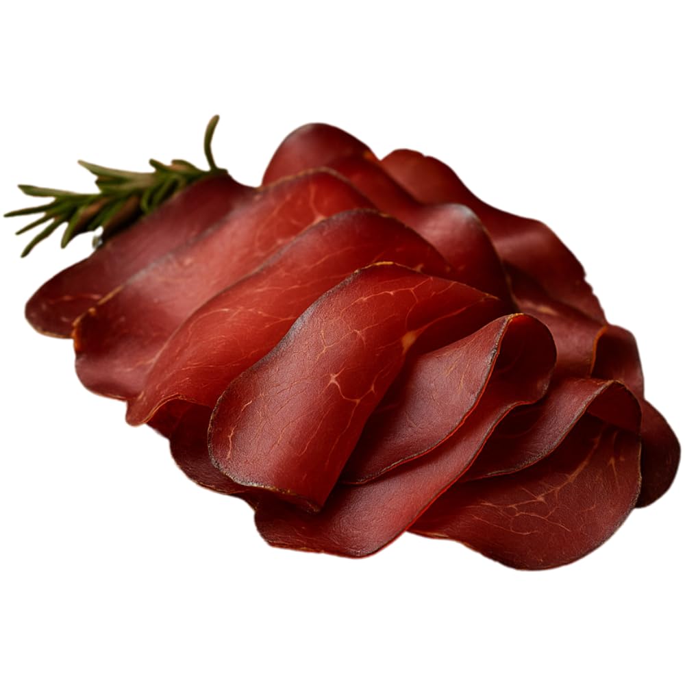 Hirschrohschinken „Classic“ 100g | Wild aus Österreich | fein geschnitten | Buchenholzgeräuchert & luftgetrocknet | Delikatesse für Jause, Feinkost & Geschenk