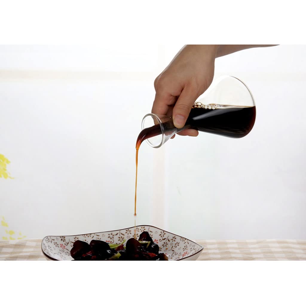 Dispensador de Botellas de Aceite y Vinagre Latas de aceite de cocina, botellas de almacenamiento, aceite de oliva, salsa de soja y dispensadores de vinagre, botellas de aceite de vidrio de cocina 3p