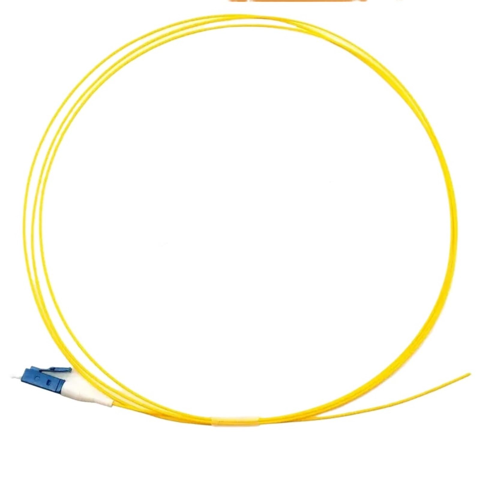 50 unids/lote LC/UPC fibra Pigtail Simplex 9/125 modo único 1 núcleo SM SX LC UPC fibra óptica Pigtail 1,5 M Cable