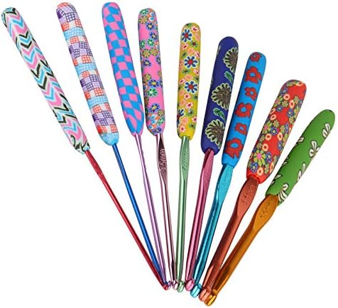 Coopay Warm Crochet Hook, Ergonomic Crochet Hooks Set w/Soft Grip