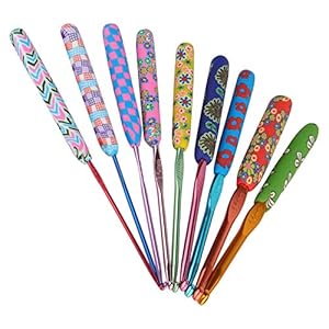 Coopay Warm Crochet Hooks for Grandmother, Art Aluminum Soft Grip Crochet Needles for Crocheting, Knitting Hook for Crochet Yarn Craft – Premium Knitting & Crochet Supplies