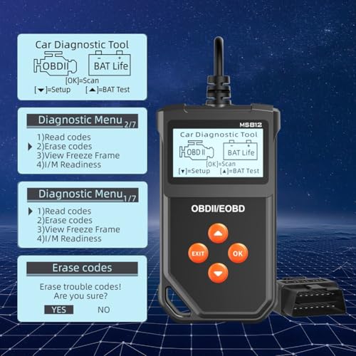 Lector de códigos OBD2 MS812 herramienta de diagnóstico para fallos de motor 2