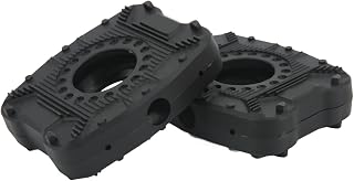 Uxsiya Clipless Pedal To Flat Pedal Adapter, Black Bike Pedal Plate Adapter Nylon Aluminum Alloy for Road Riding