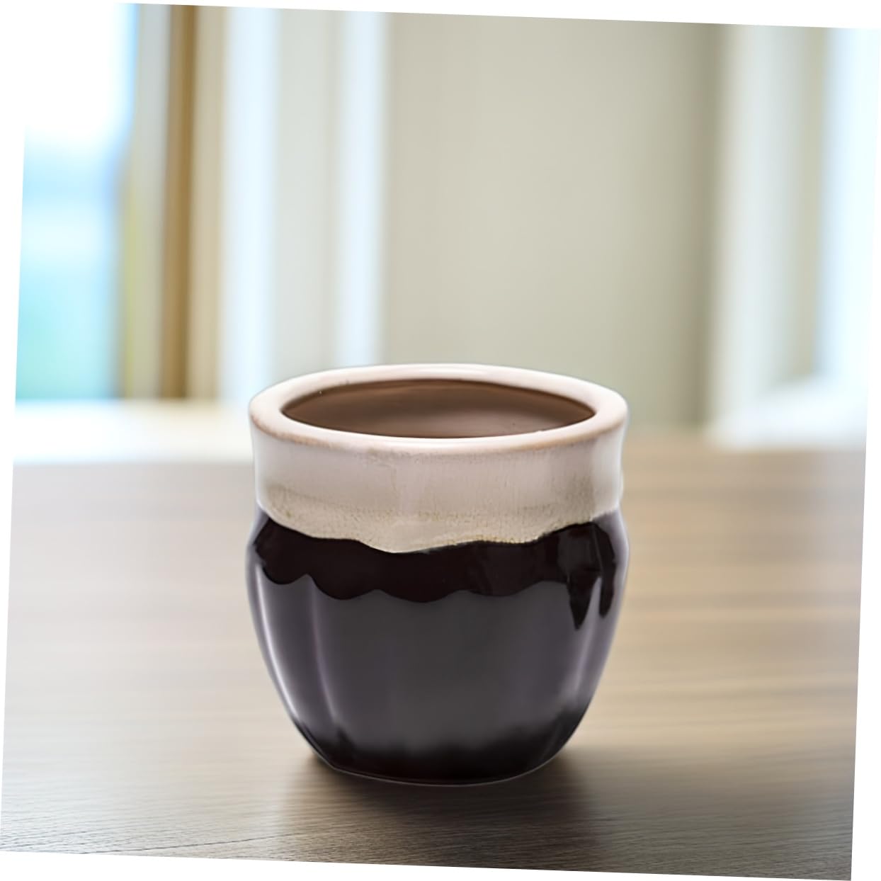 TOYANDONA 6 Stück Tontöpfe Klein 10cm aus Keramik für Sukkulenten Pflanzgefäße Leichter Moderner Blumentopf mit Elegantem Design für Fensterbank und Schlafzimmer Zufälliger Stil