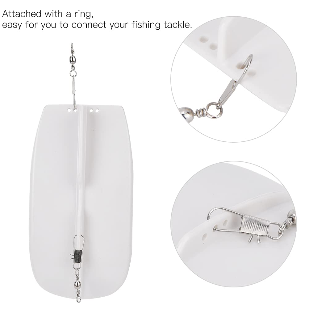 Tabla de buceo para pesca al curricán, cebo Artificial profundo ajustable, placa de buceo con anillo para pesca al curricán