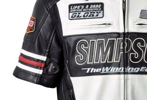 Amazon | [シンプソン] パンチングフェイクレザージャケット WHITE LW 