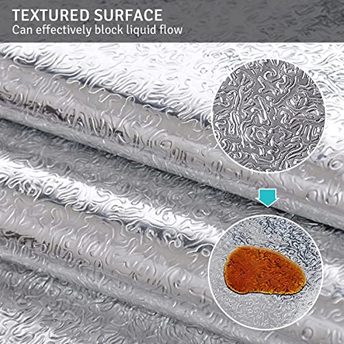 Beminh Kitchen Backsplash Wallpaper Stickers, Kitchen Stickers Self Adhesive Kitchen Aluminum Foil Stickers Oil Proof Waterproof Kitchen Stove Sticker -15.6 X117Inch #TOP3