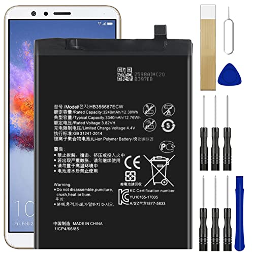 DDONG(Flame Bird Co., Ltd) for Huawei Mate SE BND-L34 BND-L24 Replacement Battery HB356687ECW with Repair Tool Kit