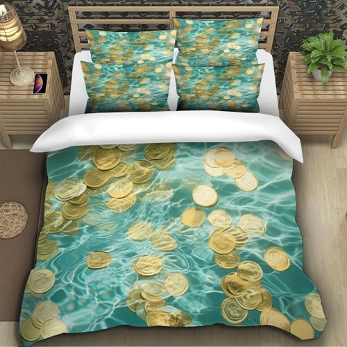 Housse de couette hypoallergénique 200x200 imprimé vache 3D