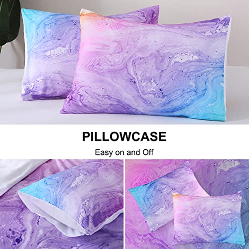 Aimego Duvet Covers Tie Dye Bedding Duvet Cover Queen Soft Breathable Microfiber Material With 2 Pillowcase And Corner Ties, Birthday Gift For Bedroom Decor, Women Teen Girl Gifts (No Comforter) #TOP3