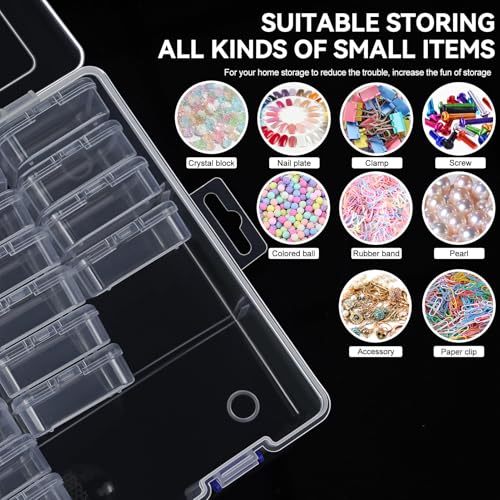 image for DILIBRA Bead Organizer Box, 46 Pcs Small Bead Organizers and Storage P