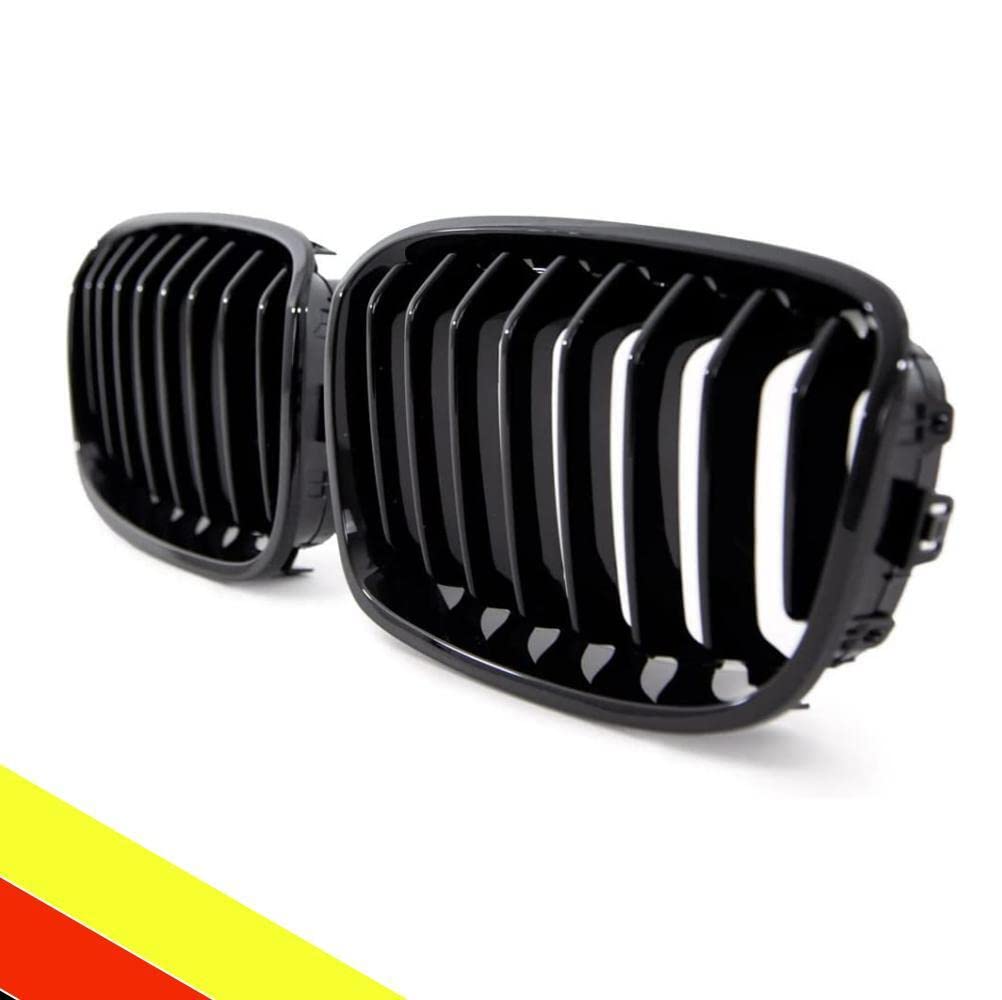 POETRYXIAO Rejilla de radiador Riñón Sport Black Gloss Single Bridge para BMW Serie 1 F20 F21 2011-2014, adecuado para tuning BMW