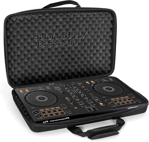 ITHWIU Lightweight Molded Hard Storage Case Fits for DDJ-FLX4 / DDJ-400 / DDJ-SB3 SB2 or DDJ-RB 2-Channel Controller