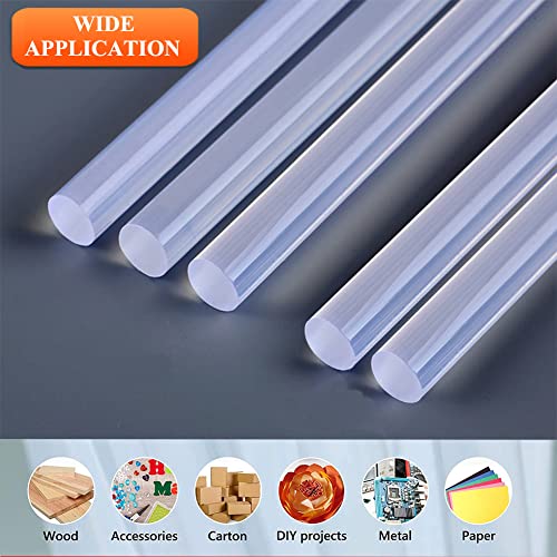 Monvict Hot Glue Sticks, Pack Of 50 (1.54 Lb) 6"Long 0.43" Diameter Full-Size Hot Glue Gun Sticks Art Glues Pastes Hot Melt Sticks For Most Large Glue Guns, Clear Glue Sticks For Diy, Arts & Crafts #TOP6