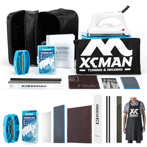 XCMAN Complete Ski Snowboard Tuning and Waxing Kit with Waxing Iron,Universal Wax,Edge Tuner,PTEX for Tuning,Repair and Waxing by XCMAN - Used condition - US$45.03