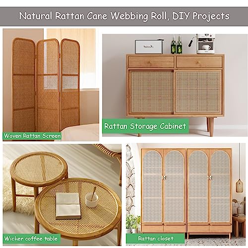 Rollo de ratán natural para renovar tus muebles de comedor con un toque nórdico y cálido 7