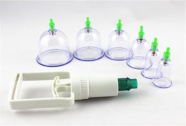 Careforyou® 6 Cups Traditional Personal Care Chinese Vacuum Body Cupping Set Massage Magnets Therapy Acupressure Healthy Suction Set Kit Equipment KN6