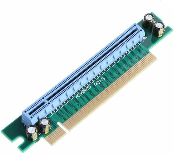 Adaptador Riser PCI Express x16 de 90 grados, tarjeta riser angulada para chasis de servidor 1U, marca SaiDian miniatura 4