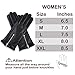 Dsane Winter Leather Gloves for Women, Touchscreen Texting Warm Driving Gloves (Black, S)