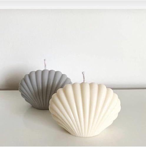 Miniatura 4 de 2 velas decorativas de ostra  Velas de cera de soja en forma de cubo de burbujas, vela de decoración del hogar, juego de velas perfumadas de 2