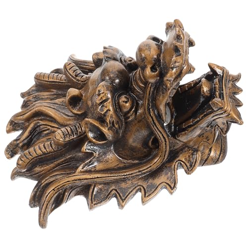 Supvox Großer Drachenkopf Gartenbrunnen Wasserspiel Harz Wandbrunnen Gartendekoration Außenbereich Villenbrunnen