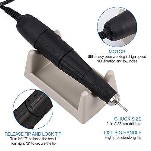 Strong 90 65W 35000RPM Máquina profesional eléctrica para manicura miniatura 3