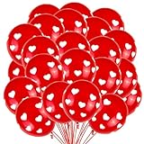 【Material del globo】 Globo de protección ambiental, globo de látex grueso y duradero de alta calidad. Superficie más clara, resistente y duradera. Los globos de látex son lo suficientemente fuertes y gruesos como para no reventar fácilmente en tu fiesta. Todo lo que tienes que hacer es inflarlos y ¡listo! El globo de luz Red Hearts te brinda una experiencia visual de lujo.