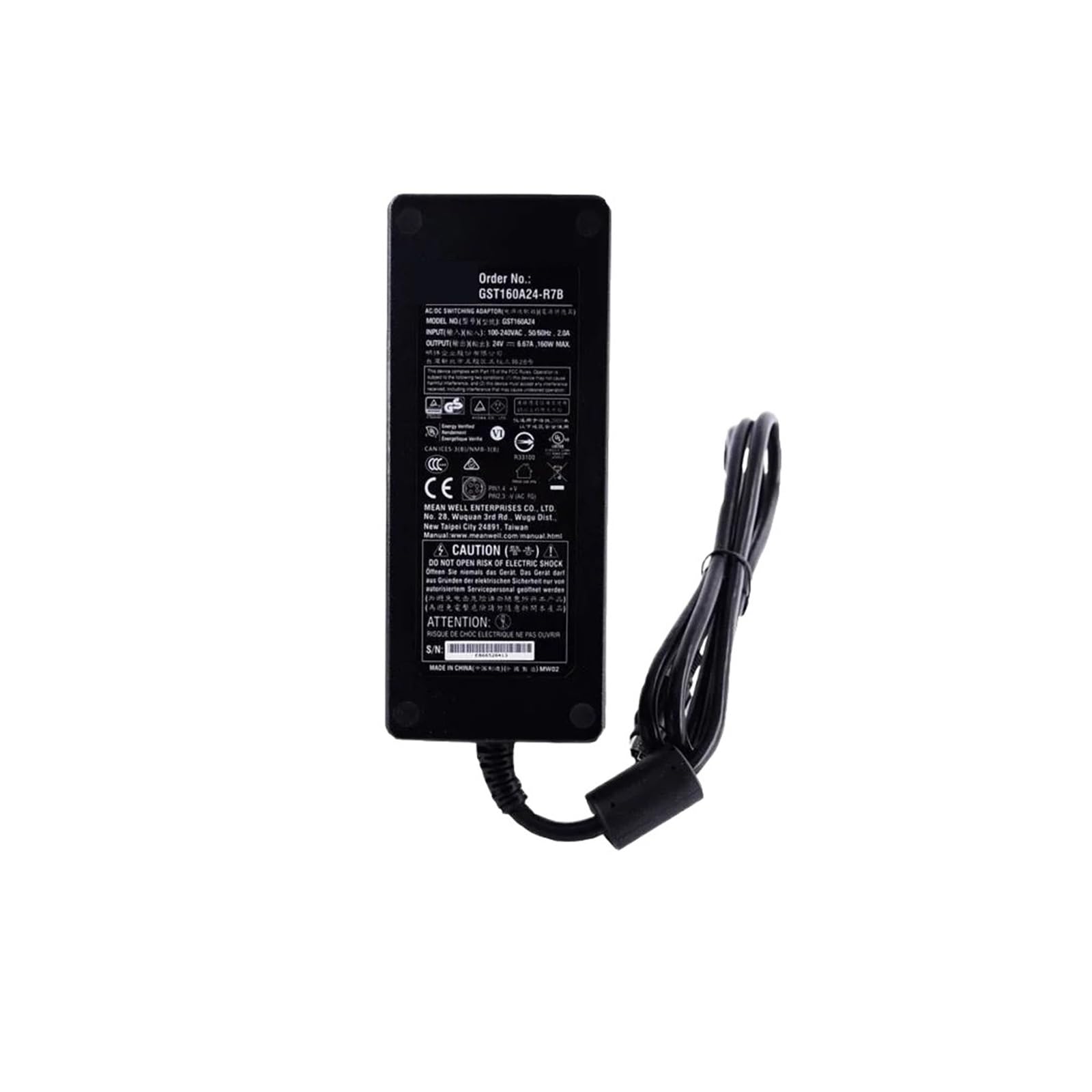 BACYDLPL Power adapter GST160A GST160A12-R7B 12V GST160A15-R7B 15V GST160A20-R7B 20V GST160A24-R7B 24V GST160A48-R7B(GST160A15-R7B 15V)
