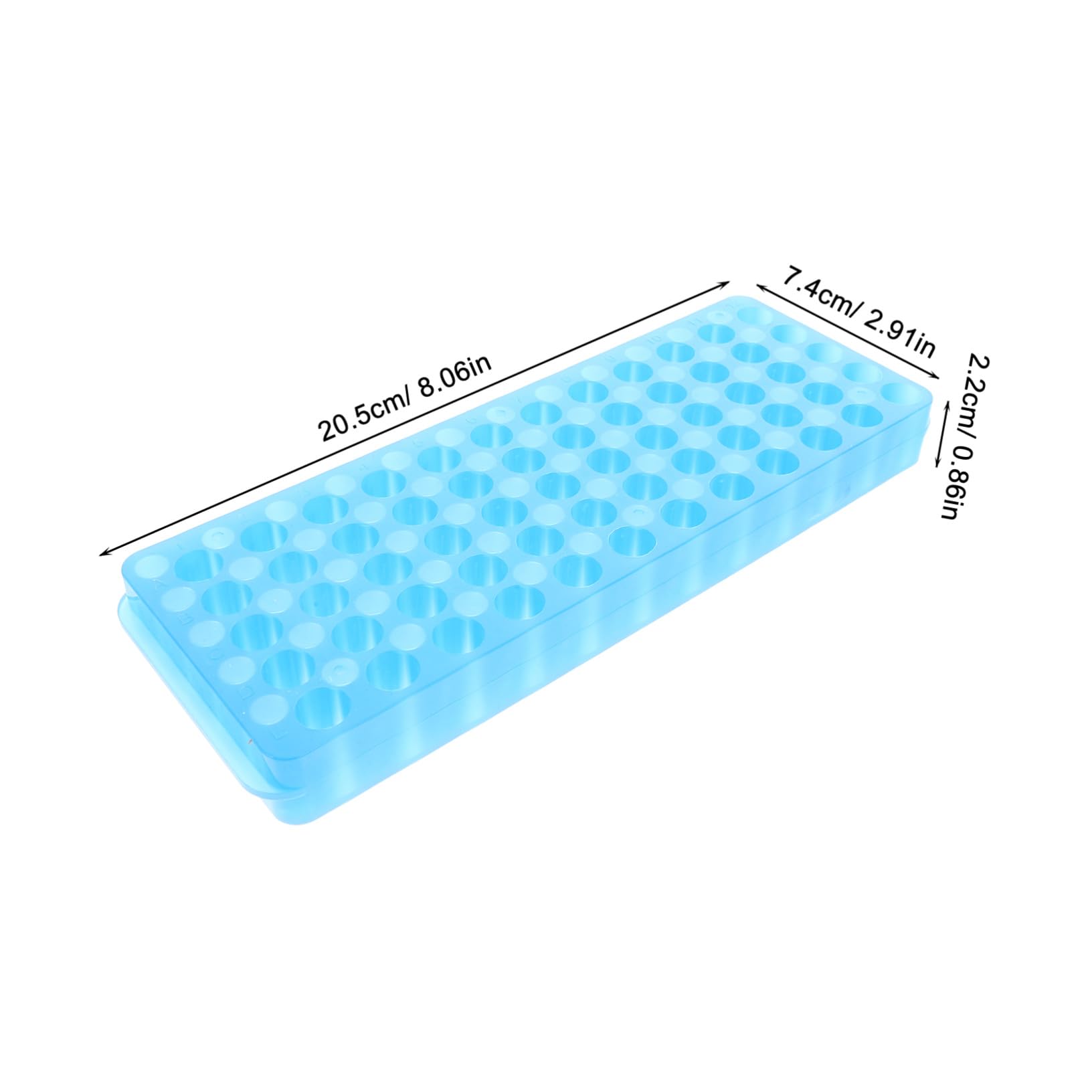 6 Stück Röhrchenhalter 60-loch Kunststoff für Mikrozentrifugenröhrchen | Probenflaschen, Labor und Testanforderungen, Sichere Positionierung, Platzsparende Konstruktion, 0, 5–2ml
