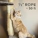 SGT KNOTS Twisted Sisal Rope Muti Purpose Durable - Sisal Twine Natural Rope and Thick Twine for Crafts, DIY, Gardening, Decor, Indoor, Outdoor Use - Sisal Rope in Multiple Lengths