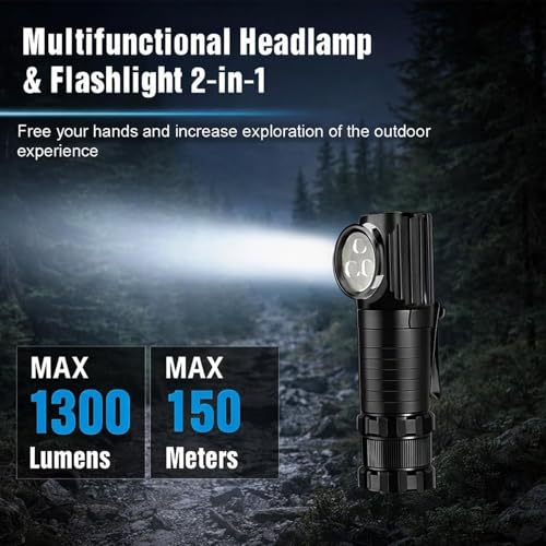 Lámpara frontal LED recargable de 3 modos con cinta ajustable para senderismo 5