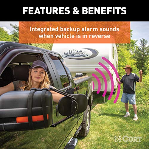 Curt 57727 Truck Backup Alarm For 7-Way Rv Blade Trailer Wiring , Black #TOP4