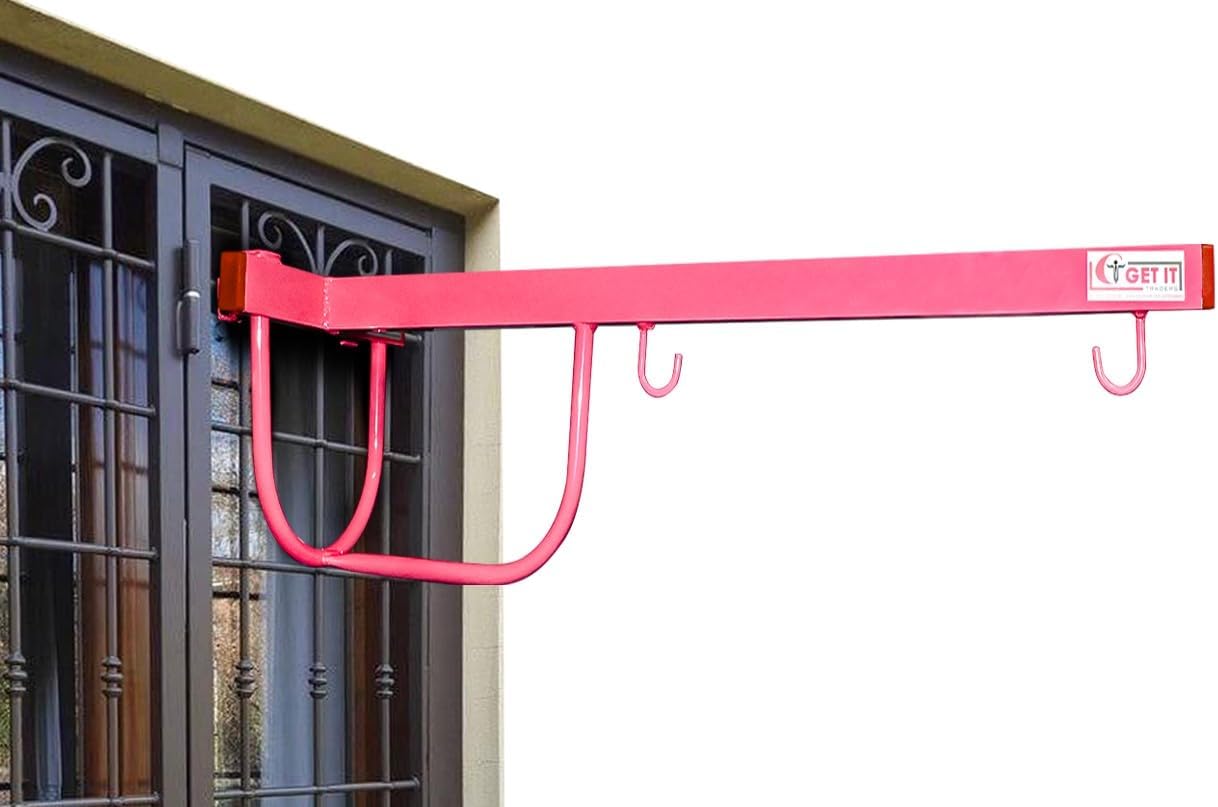 GET IT New Born Baby Cradle Metal Hanger Cradle for Baby,Kids Window Cradle Metal Hanger for Baby - Babies -Pink