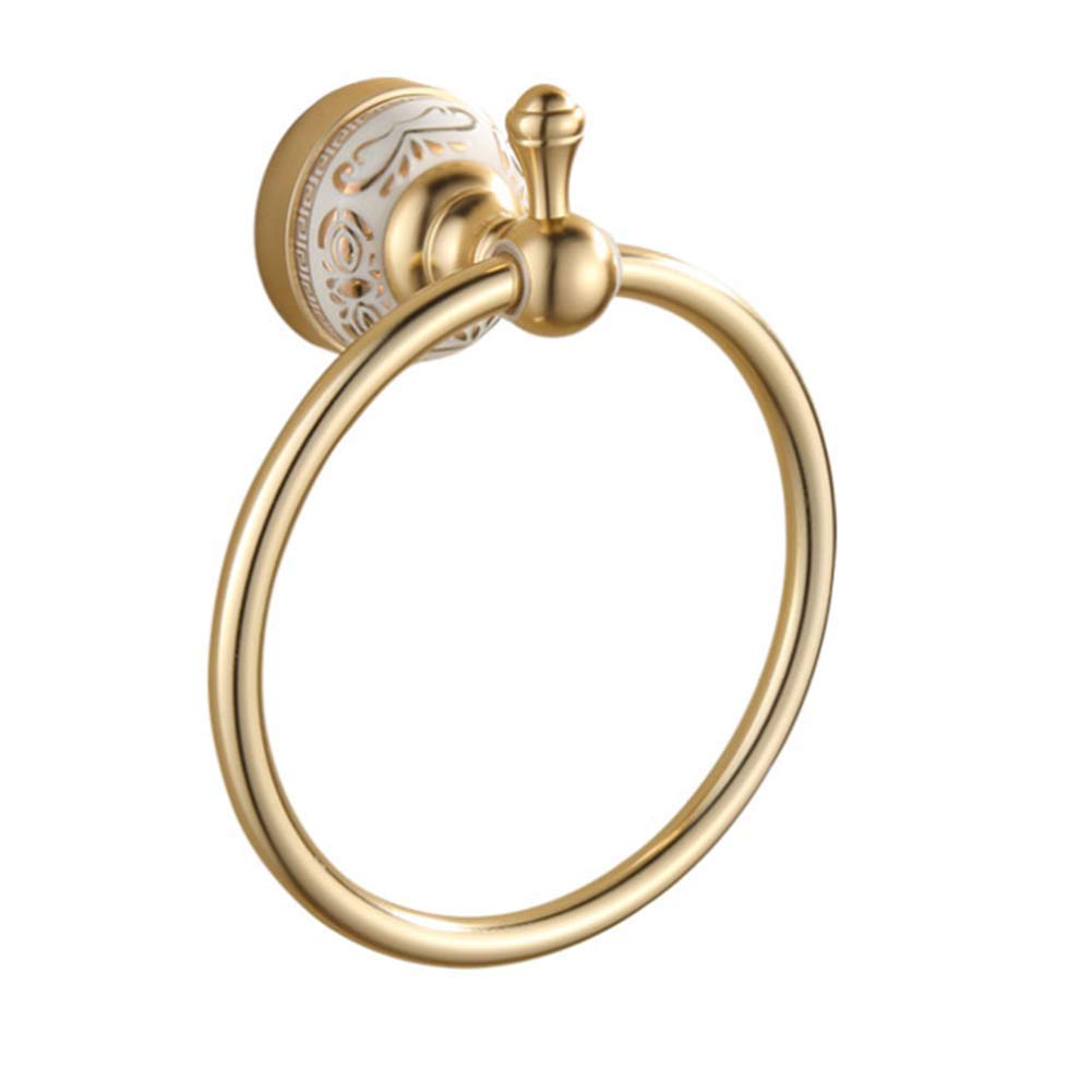 Portasciugamani Anello Spazio Alluminio Giada Naturale Ciondolo Hardware da Parete Rotondo da Parete 14,5 cm