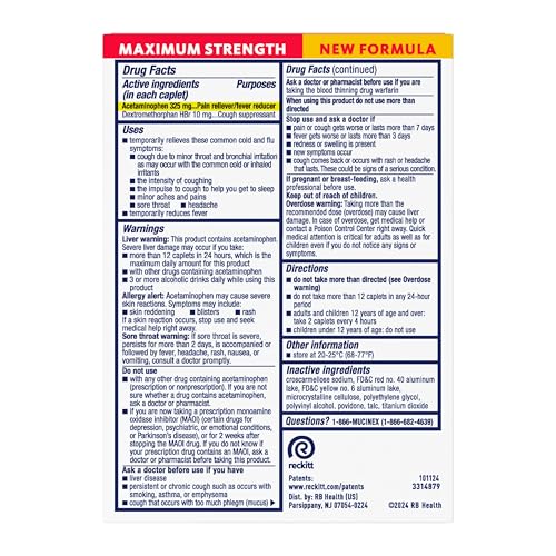 Mucinex Fast-Max Maximum Strength Cold & Flu All in One Caplets, 20ct - image 8