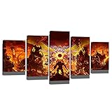 Game Poster 5 Pieces DOOM Eternal Posters Wall Art Canvas Wall Decor Posters and Prints Wall Decor U