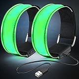 usb stick armband leder 【Einstellbares LED-Sportarmband】 Das Armband ist hochelastisch und kann an jeden Körpertyp angepasst werden, von dünn bis dick, geeignet für Armumfänge von 11 bis 13,4 Zoll. Die Elastizität des Schultergurts während des Trainings ermöglicht es ihm, sich zu dehnen, was Ihnen ein sicheres und komfortables Erlebnis bietet.
