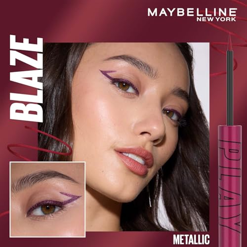Image of Maybelline New York Tattoo Play Metallic Burgundy Liquid Eyeliner