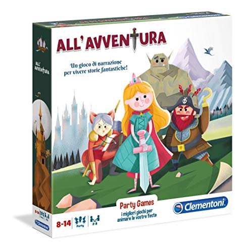 Preisvergleich Produktbild Clementoni Party Games-All'Abenteuer, Mehrfarbig, 16156